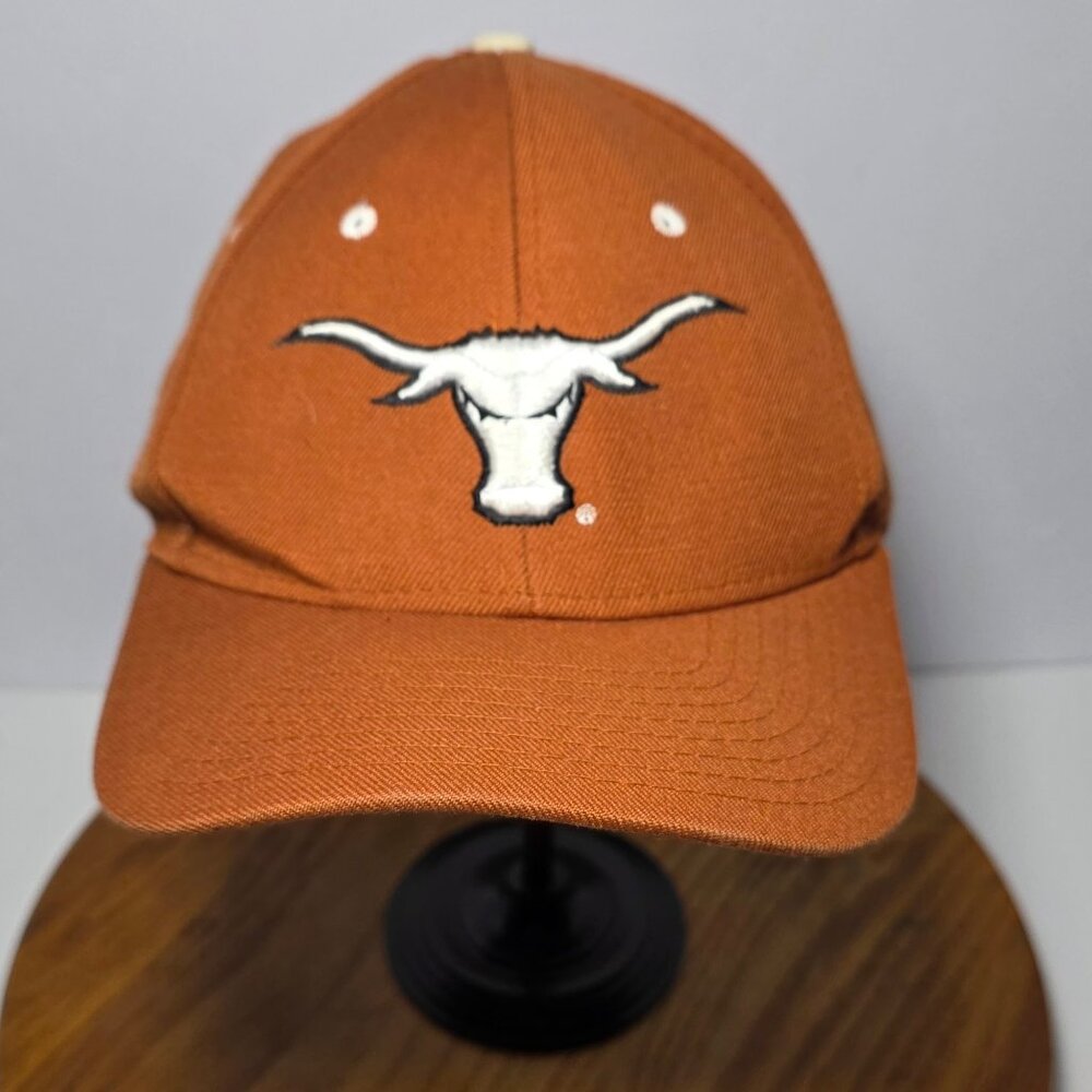 Zephyr Mens Texas Longhorns Burnt Orange and White Baseball Hat Size 7 1/4